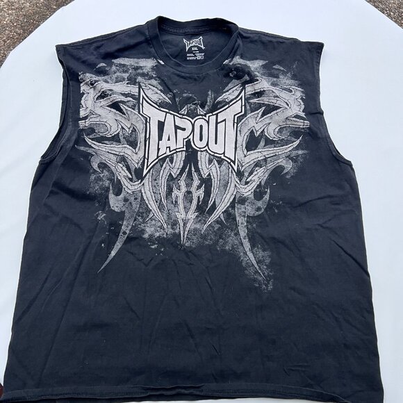 Vintage Tapout Tshirt‎ Tribal Faded 2XL Y2K Skater Jesse Pinkman Mallcore Grunge - Picture 2 of 6